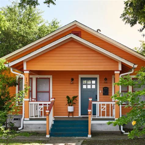 orange exterior house colors